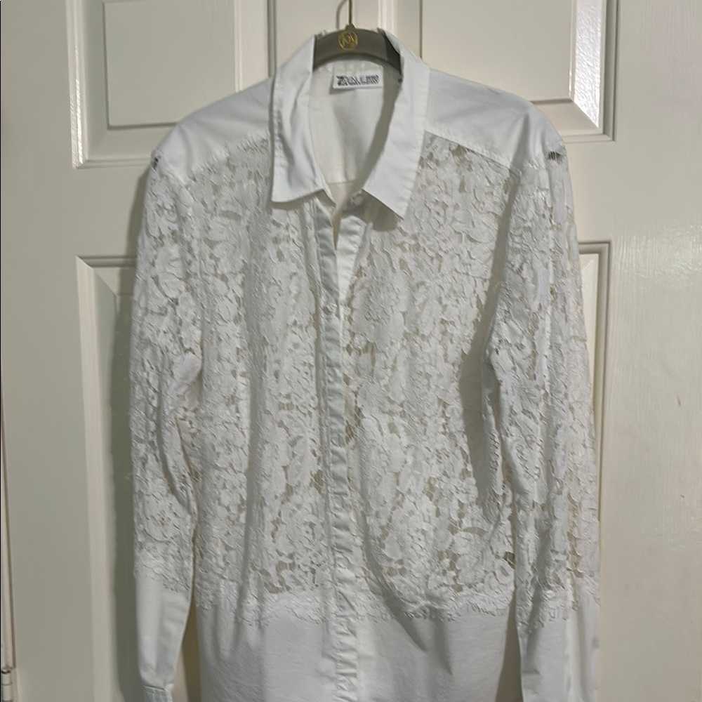 White Lace Blouse for Women
